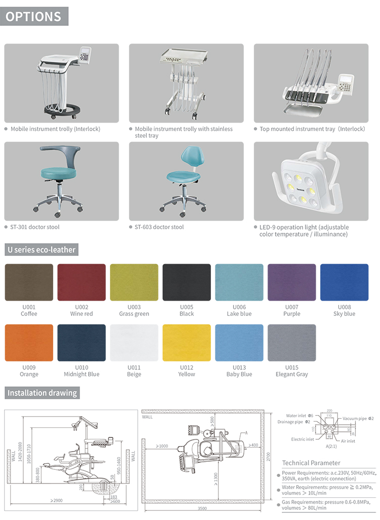 A580N Luxury Dental Unit